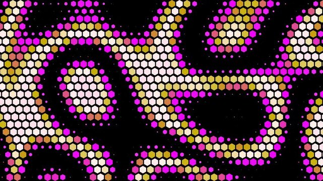 Abstract color dots particles flowing pattern halftone gradient