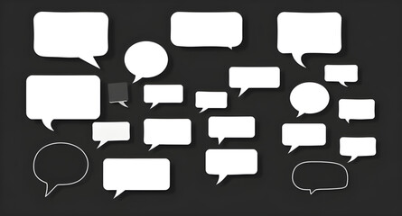 Obraz premium speech, bubble, chat, message, dialogue, talk, communication, conversation, comment, text, reply, feedback, discussion, social, media, network, chatbox, balloon, comic, cartoon, shape, icon, symbol, v