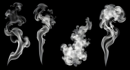 Fototapeta premium smoke, vapor, fog, mist, haze, cloud, swirl, curl, flow, motion, abstract, ethereal, airy, wispy, diffusion, smoky, dramatic, moody, atmospheric, texture, dark, light, monochrome, contrast, shadow, fl