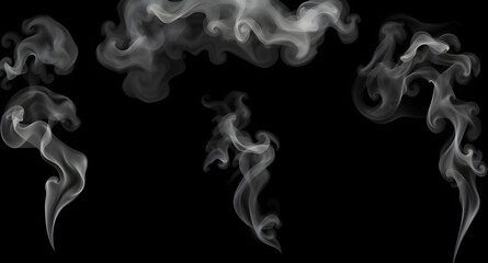 Fototapeta premium smoke, vapor, fog, mist, haze, cloud, swirl, curl, flow, motion, abstract, ethereal, airy, wispy, diffusion, smoky, dramatic, moody, atmospheric, texture, dark, light, monochrome, contrast, shadow, fl