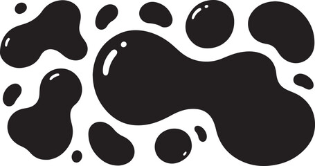 Fototapeta premium Minimal Organic Shape Elements Vector