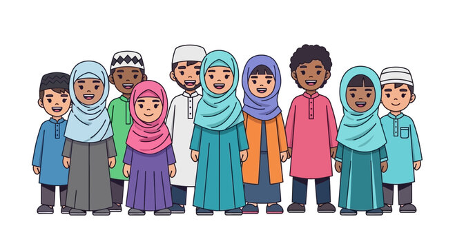 Happy Muslim Celebrating Ramadan