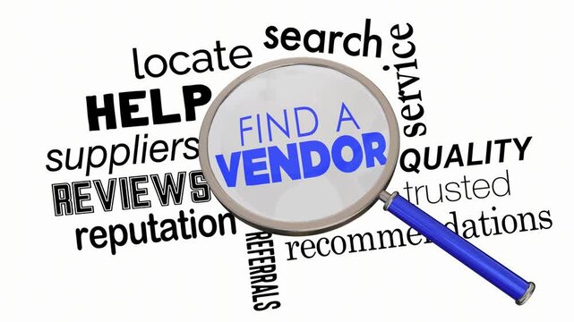Find a Vendor Magnifying Glass Best Supplier Search 3d Animation