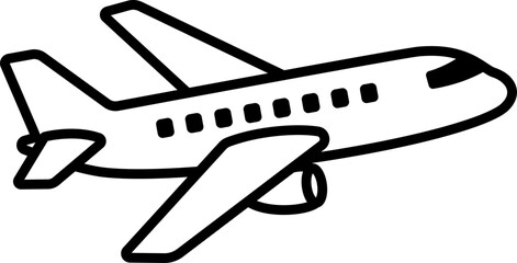 飛行機のシンプルなアイコン。（Airplane simple icon.）  © ochikosan