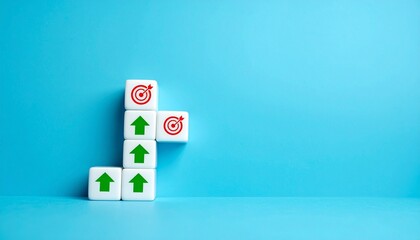 Strategic Block Pattern with Arrows and Targets