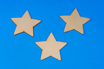 Obraz premium Paper card with star decoration