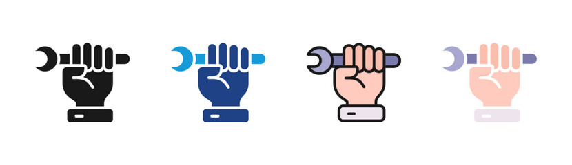 Obraz premium Repair Service icon set multiple style collection