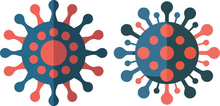 Nipah Virus Vector Illustration Set in Flat Medical Style