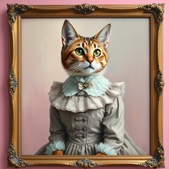 Portrait of a Victorian cat 