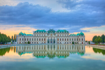 Naklejka premium Belvedere Palace in Vienna, Austria