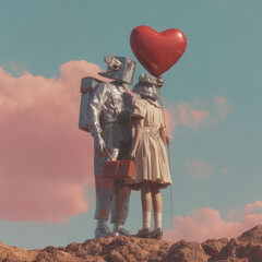 Surreal Valentine's Day greetings are strange visual images