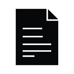 Isolated document icon on white background