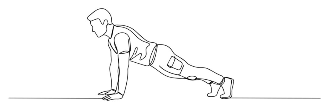 army man doing push-ups military fitness vector shape