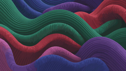 Abstract colorful wavy lines background flowing in smooth shapes detailed texture modern style graphic design element for creative presentation backdrop website banner advertising material vibrant art