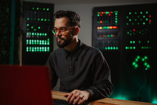 It professional coding in server room