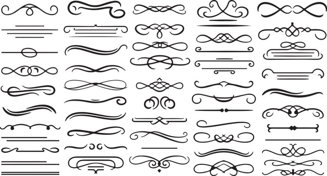 Calligraphy Flourish Ornament Vector