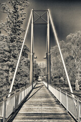Fototapeta premium Trafalgar Bridge and Victoria Gardens in Perth