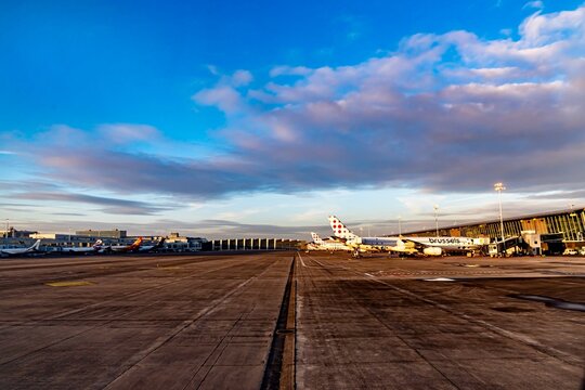 Brussels, Belgium - January 30, 2026
- The Brussels Airport at Sunrise on a weekday morning 