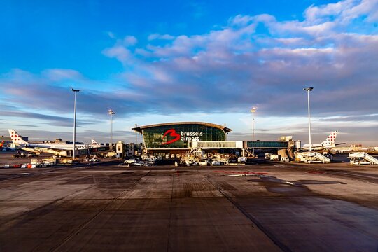 Brussels, Belgium - January 30, 2026
- The Brussels Airport at Sunrise on a weekday morning 