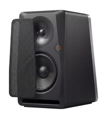 Obraz premium Studio monitor with trapezoidal shape and removable magnetic front cover