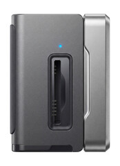 Obraz premium Card reader with a magnetic cap and a side slot for microSD cards