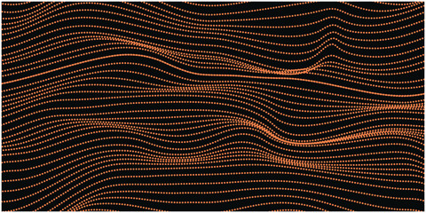 abstract-wavy-dotted-background-golden