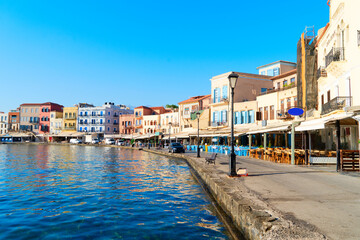 Obraz premium venetian habour of Chania, Crete, Greece