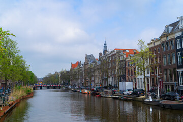 Obraz premium Houses of Amstardam, Netherlands