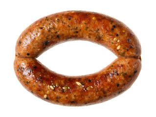 Savory sausage ready to be enjoyed, full of flavor and texture. Perfect for food lovers! Isolated Transparent Background, PNG