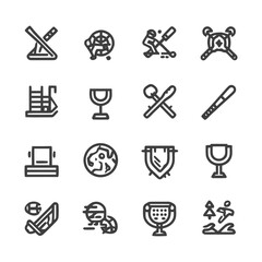 Collection of Minimalist Sports and Leisure Icons.