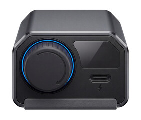 Obraz premium Bluetooth audio adapter with integrated volume control and charging port