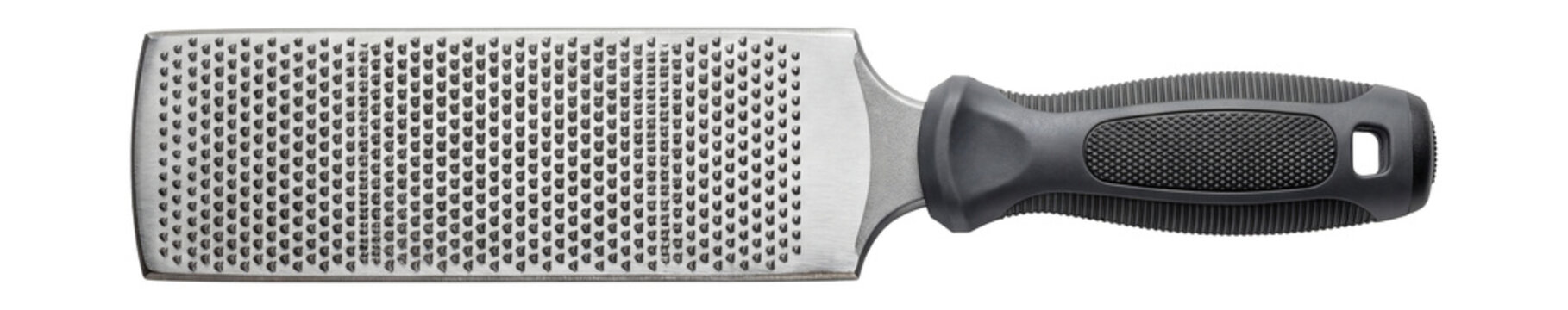 Flat rasp with a wide surface.