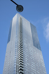 Naklejka premium skyward view of Thomson Reuters building (southeast elevation) located at 19 Duncan St, Toronto