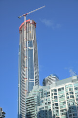 Naklejka premium southwest elevation of SkyTower at Pinnacle One Yonge on 2026-01-31, Toronto