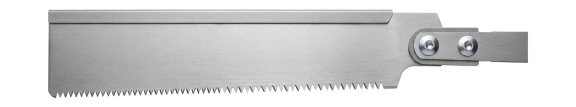 Japanese pull saw blade with a double-edged design.