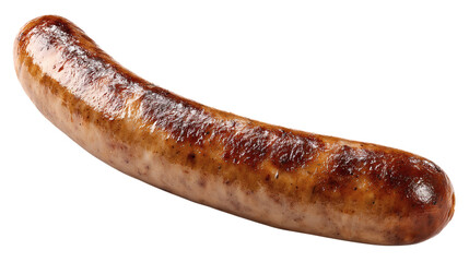 Weisswurst sausage, Bavarian cuisine, isolated on a white background