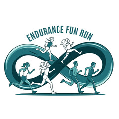 Fototapeta premium Capturing The Endless Spirit Of Athleticism And Competition During A Fun Run Event
