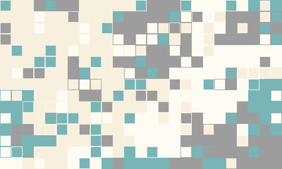 Fototapeta premium Abstract pixelated mosaic background. Soft pastel colors create a calming, modern design perfect for websites, presentations, or print.