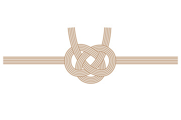 金のあわじ結びの水引｜日本文化