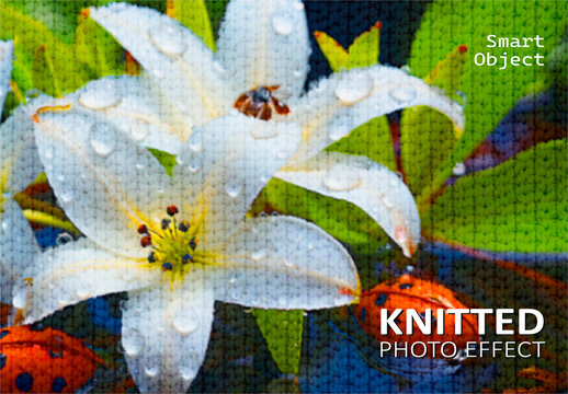 Texture Knitted Photo Effect