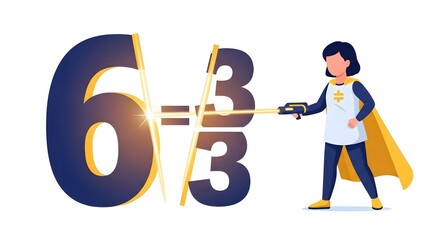 Small Superhero Heroine Welding 6 over 3 Fraction