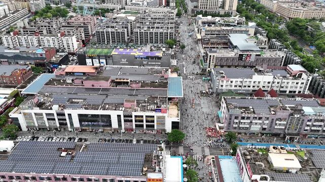 Aerial Photo of Shenzhen Commercial Street Center, Guangdong