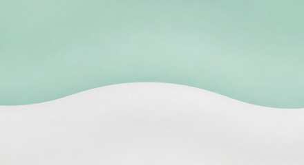 Minimal Abstract Green Sky Over White Hills