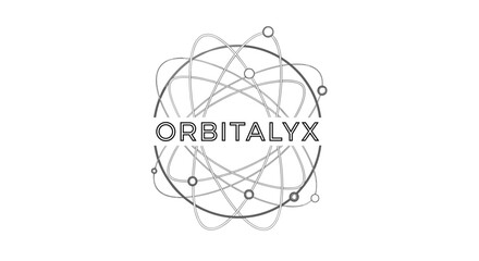 Orbitalyx Logo Design with Geometric Shapes.
