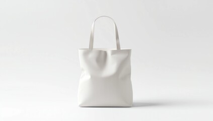 Blank paper bag mock up isolated. White clear magazine packet mockup