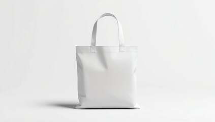 Blank paper bag mock up isolated. White clear magazine packet mockup