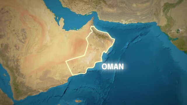 Satellite shading reveals textures of desert and Gulf waters distinctly