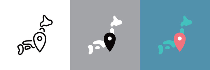 日本地図アイコン