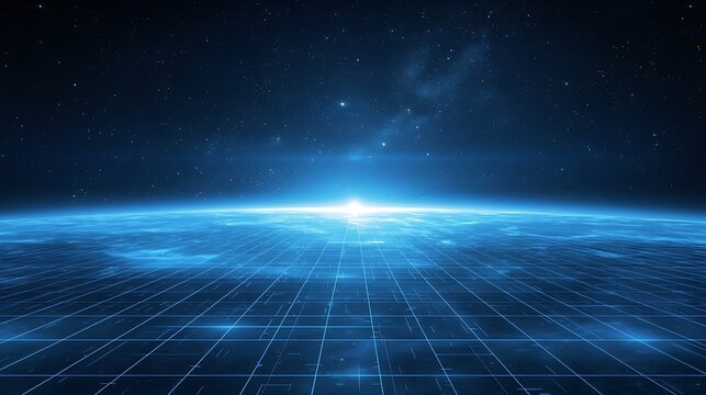Neural field environment, low-frequency brainwave visualization, soft electromagnetic field, layered perception planes, smooth spatial depth, silent cosmic background