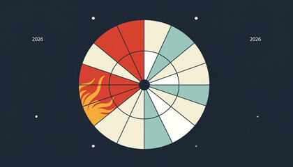 Obraz premium vector illustration of an abstract colorful background